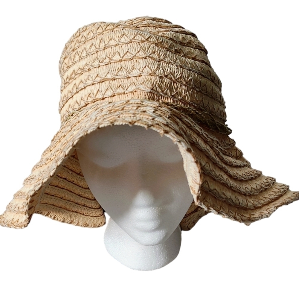 VINTAGE WOOLRICH Paper Floppy Wide Brim Sun Hat One Size